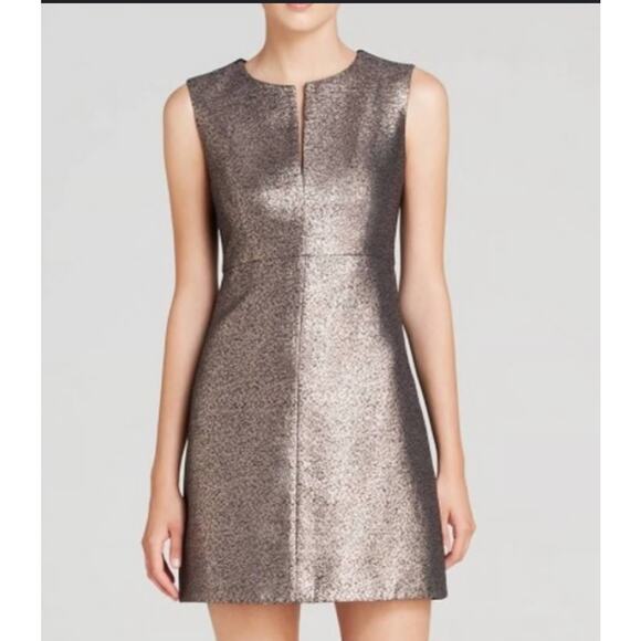 Diane Von Furstenberg Sparkling Plunging Neckline A Line Dress DVF - Picture 1 of 13